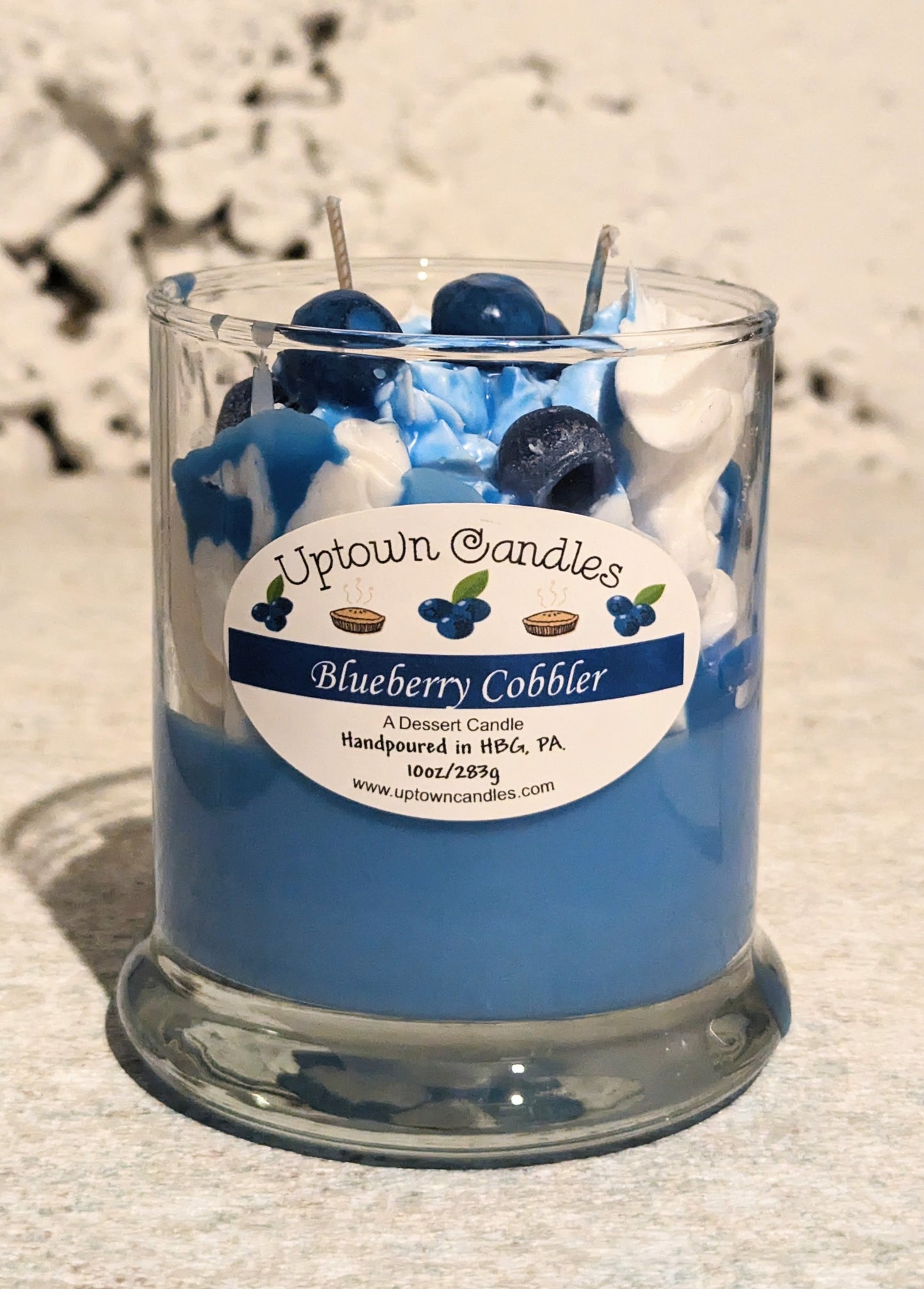 Blueberry Cobbler Dessert Candle